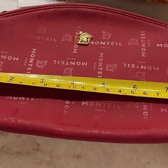 Monteil Paris cosmetic zippered pouch red - Picture 11 of 12